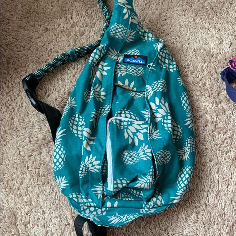 Turquoise Pineapple Kavu Bag